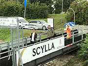 Das Flusskreuzfahrtschiff MS Joy am Straubinger Anlegesteg (&copy;Foto: Martin Schmitz)